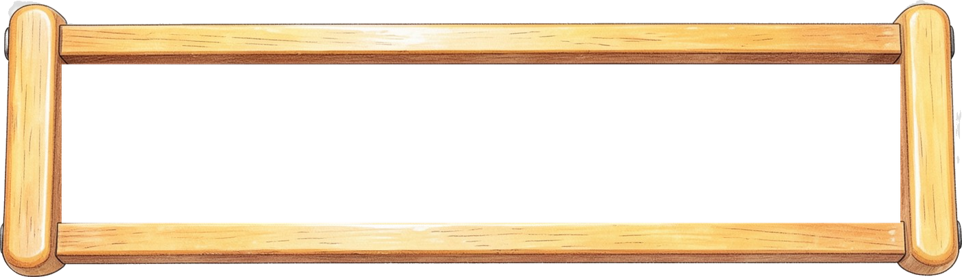 Cadre illustré en bois du tapis roulant