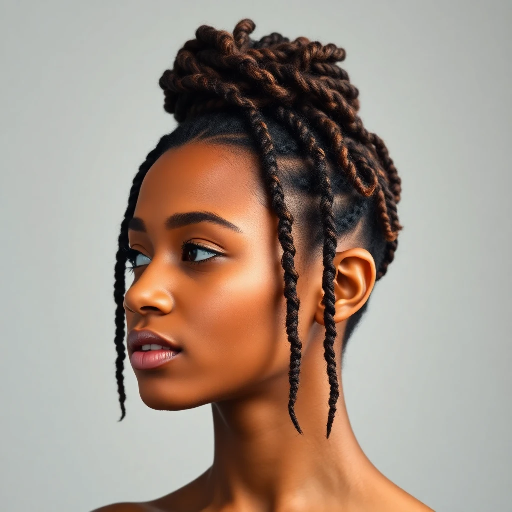 Coiffure Africaine Locks Updo
